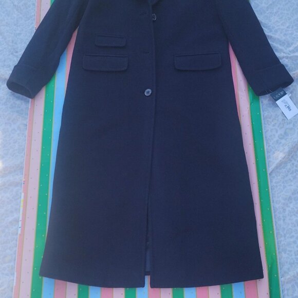 Wool-Blend Reefer Coat - Picture 3 of 5